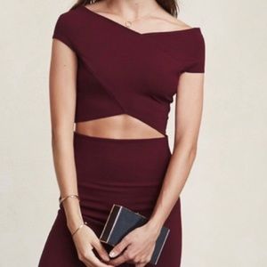 NWT Reformation Gwen Crop Top